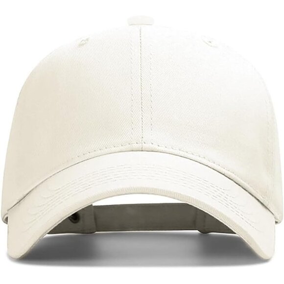 Women's Beige Fashion Baseball Cap Adjustable Strap Back Visor Sports Hat - Picture 2 of 7